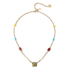 Collana corta con charm geometrico Partenope - Multicolor