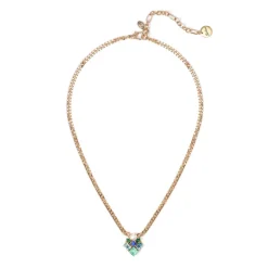 Collana corta con charm geometrico Sirens - Blu