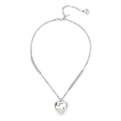 Collana corta con cuore Amaranta - Argento