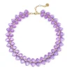 Collana corta con duplice filo Cocoon - Viola