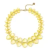 Collana corta con gemme a due dimensioni Cocoon - Giallo