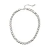 Collana corta grandi boule Sissi - Argento opaco