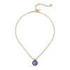 Collana corta groumette e pendente circolare Partenope - Turchese