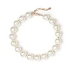 Collana corta maxi boules Kelly - Bianco
