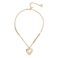 Collana corta rolò e cuore Amaranta - Oro