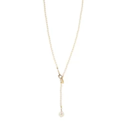 Collana di perle a Y Kelly - Bianco