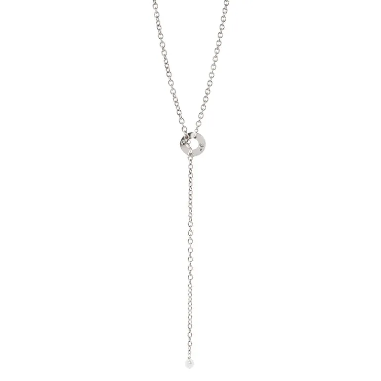 Collana lunga a Y Amaranta - Argento