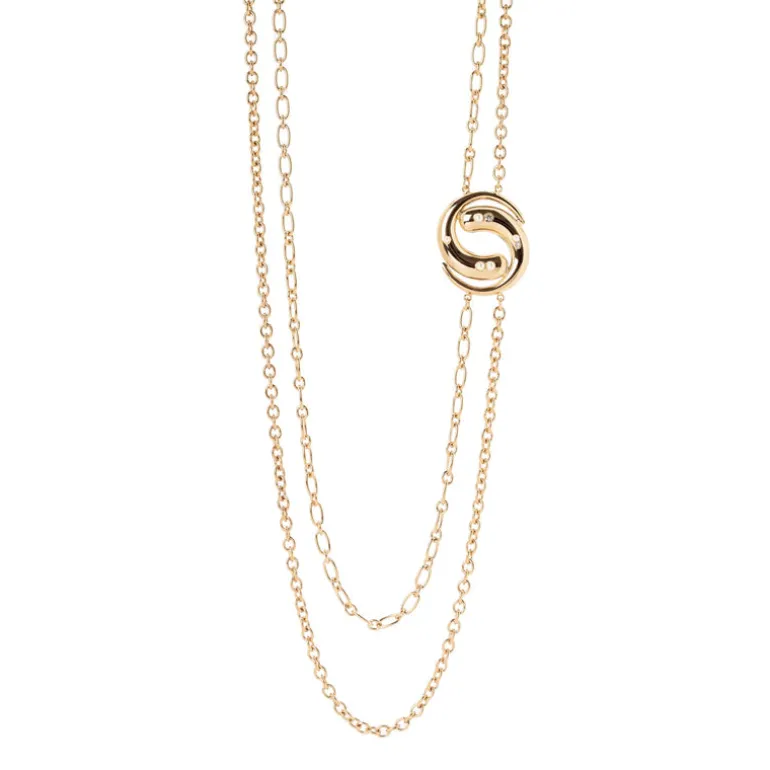Collana lunga con charm Amaranta - Oro
