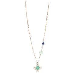Collana lunga con pendente Sirens - Blu