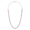 Collana lunga con piccoli zirconi Kristall - Viola