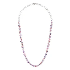 Collana lunga con piccoli zirconi Kristall - Viola