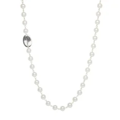 Collana lunga di perle Pearl - Argento