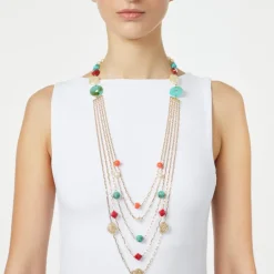 Collana lunga multifilo Ondina - Multicolor