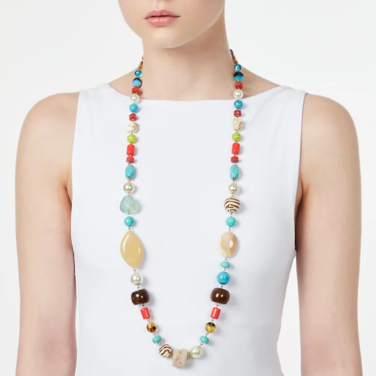 Collana lunga Partenope - Multicolor