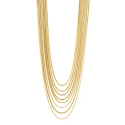 Collana multifilo lunga Cleopatra - Oro