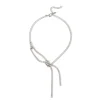 Collana nodo di zirconi Diana - Bianco