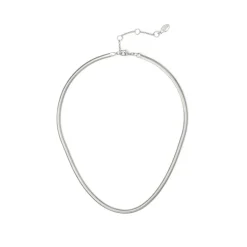 Collana serpentina corta leggera Cleopatra - Argento