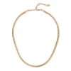 Girocollo a maglia cubana stretta Chains - Oro