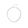 Girocollo a maglia serpentina leggera Cleopatra - Argento