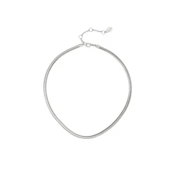 Girocollo a maglia serpentina leggera Cleopatra - Argento