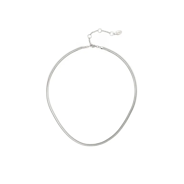 Girocollo a maglia serpentina light Cleopatra - Argento