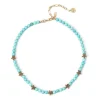 Girocollo boule e stelle marine Partenope - Turchese