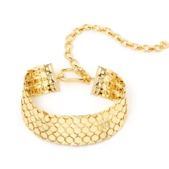Girocollo choker a placchette geometriche Brienne - Oro