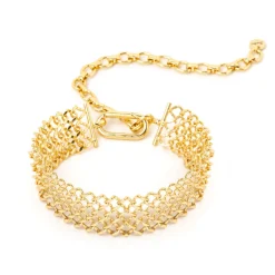 Girocollo choker a rombi Brienne - Oro