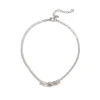 Girocollo con fiocco Diana - Bianco