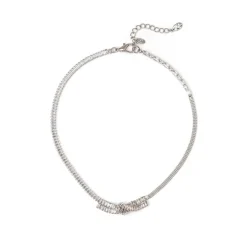 Girocollo con fiocco Diana - Bianco