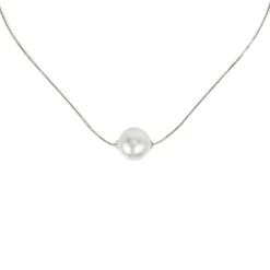Girocollo con grande perla Pearl - Bianco