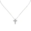 Girocollo con pendente a croce Pearl - Bianco