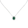 Girocollo con pendente ovale Pearl - Verde