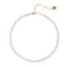 Girocollo con piccoli zirconi Kristall - Bianco