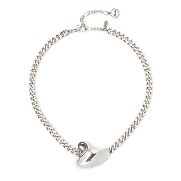 Girocollo groumette e charm creativo Amaranta - Argento
