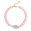 Girocollo Jane Pesca e Lilla - Rosa