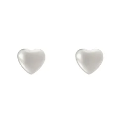 Mini orecchini a cuore Rania - Argento