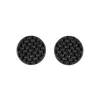 Orecchini a bottone con pavè di zirconi Pearl - Nero