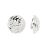Orecchini a bottone spiralato Amaranta - Argento