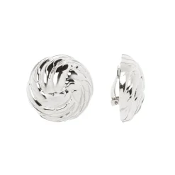 Orecchini a bottone spiralato Amaranta - Argento