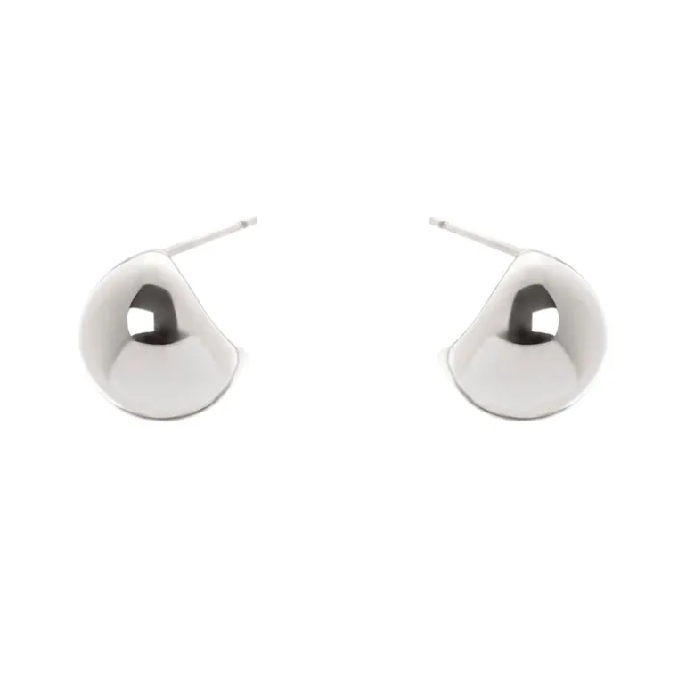 Orecchini a boule asimmetrica Domus - Argento