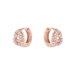 Orecchini a cerchio e due anelli Malibù - Oro rosa