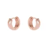 Orecchini a cerchio semi tondo Malibù - Oro rosa
