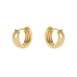 Orecchini a cerchio semi tondo Malibù - Oro