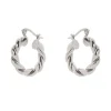 Orecchini a cerchio twist Domus - Argento