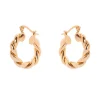 Orecchini a cerchio twist Domus - Oro