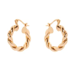Orecchini a cerchio twist Domus - Oro