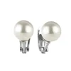 Orecchini a clip con grande perla Pearl - Bianco
