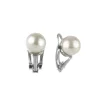 Orecchini a clip con perla Pearl - Bianco