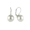 Orecchini a monachella con perla luminosa Pearl - Bianco